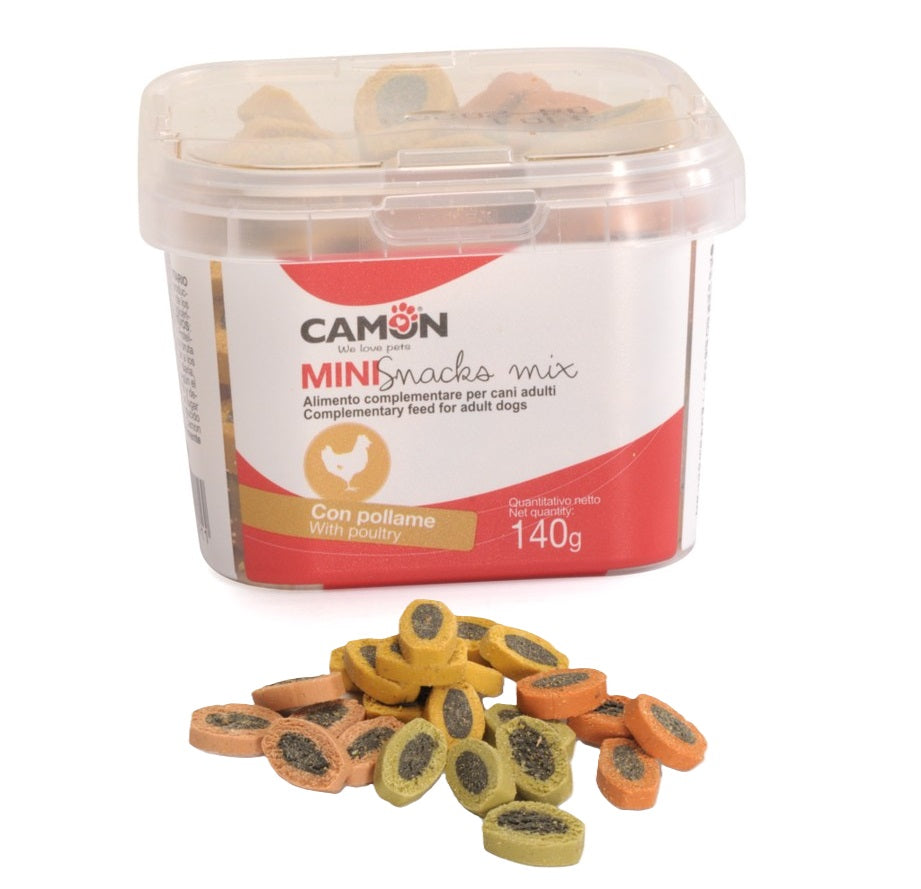 Camon-mini snack mix con pollame 140g