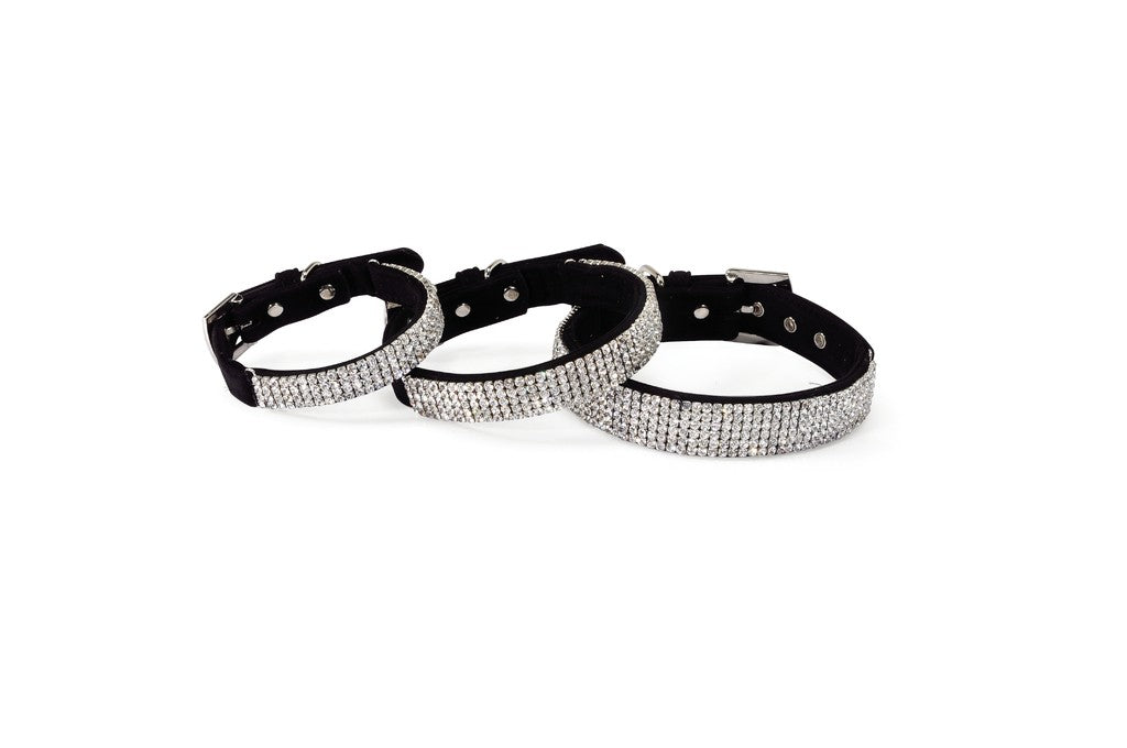 Camon collare con strass
