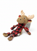 Camon Peluche Natalizio per Cani - Alce con Motivo Tartan